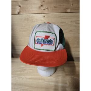 Vintage Gatorade Big Patch Hat Cap Trucker Hat SnapBack USA